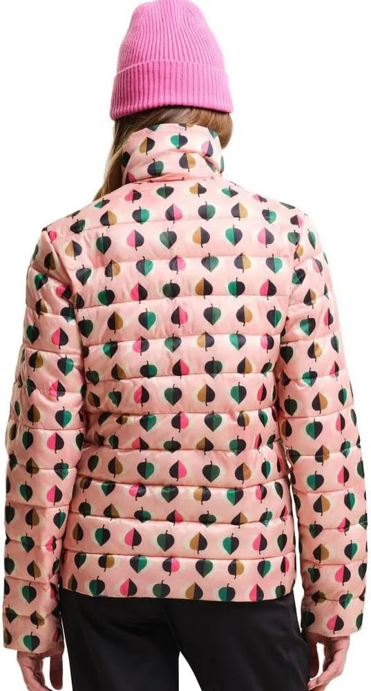 Womens Orla Kiely Printed Baffled Water-Repellent Padded Jacket