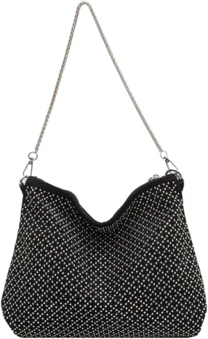 Women's Rhinestone Clutch Purses Crossbody Shoulder Evening Shinny Bling Clutch Purse Handbag