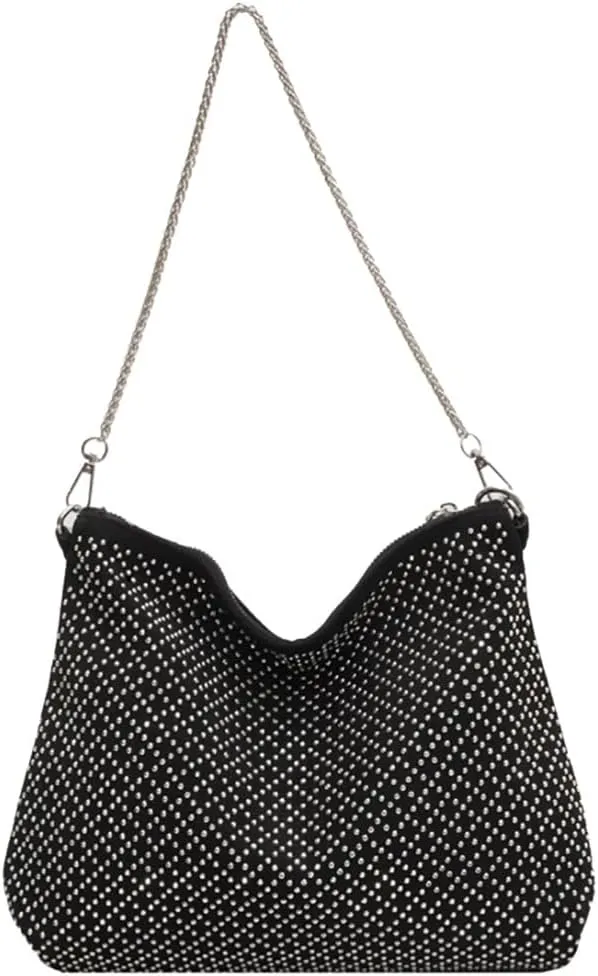 Women's Rhinestone Clutch Purses Crossbody Shoulder Evening Shinny Bling Clutch Purse Handbag