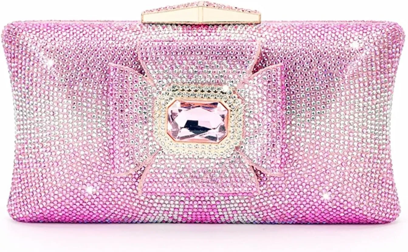Women's Rhinestone Wedge Heel Slippers 2025 Crystal Shoe Bag Set Nigeria Summer Clutch For Wedding Birthday Party