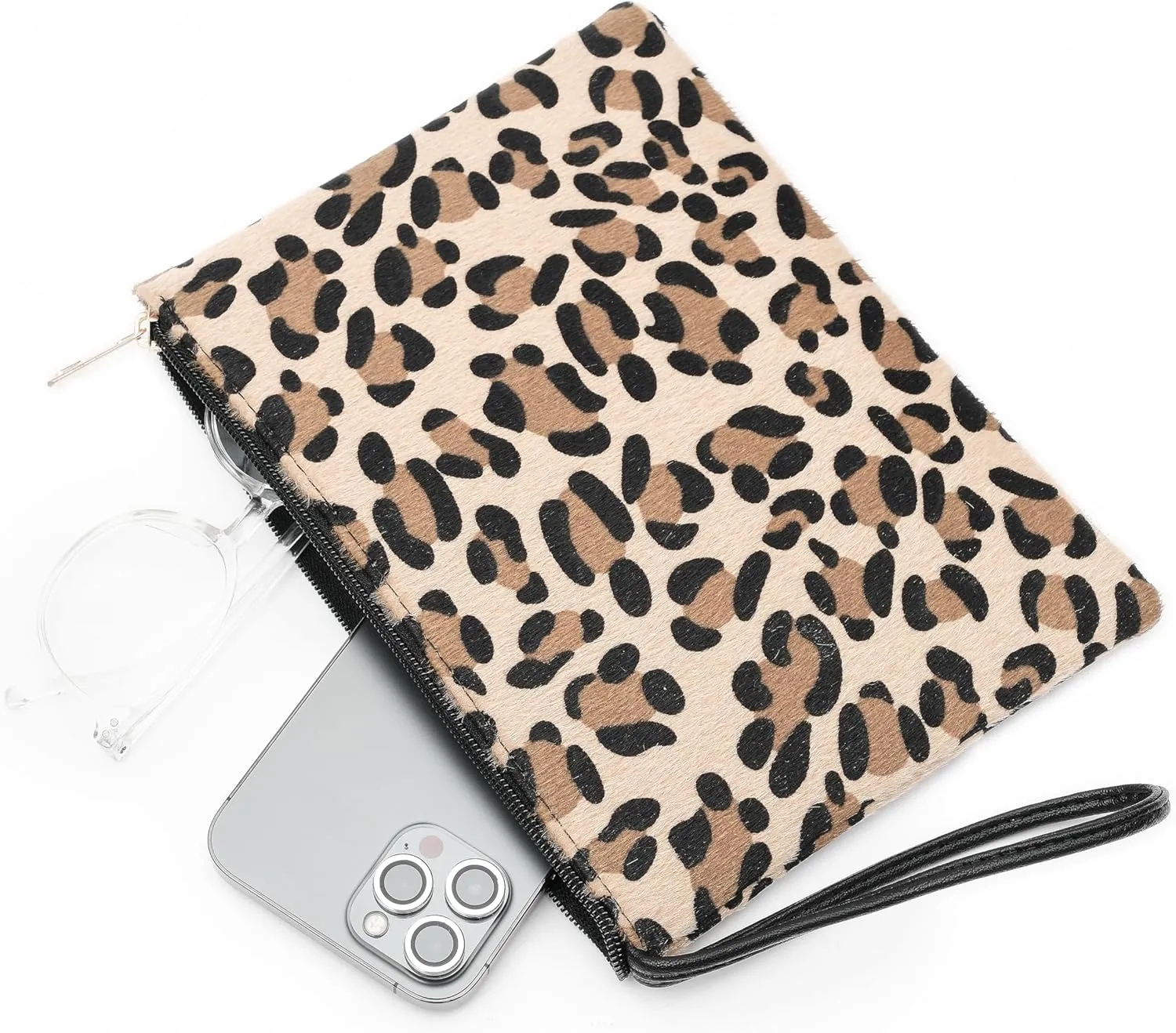 Women's Small Clutch Bag with Wrist Strap Evening Formal Party Wedding Guest Cocktail Prom Clutch Handbag