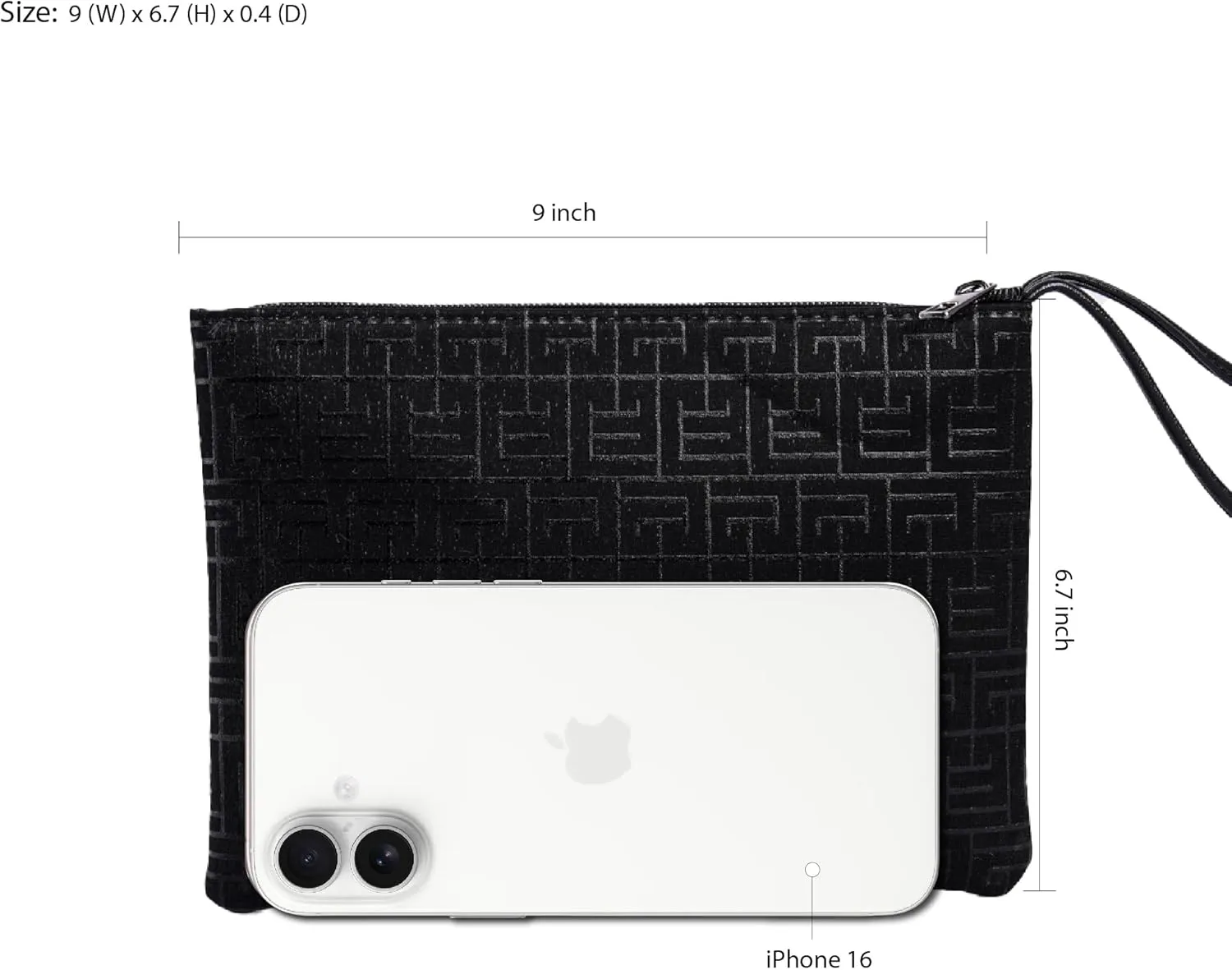 Women's Small Clutch Bag with Wrist Strap Evening Formal Party Wedding Guest Cocktail Prom Clutch Handbag