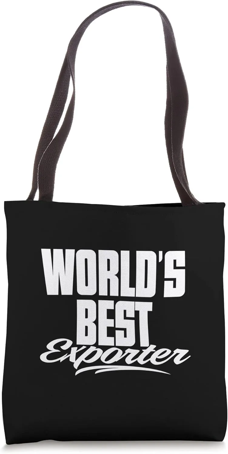 World's Best Exporter, Job Title Profession Tote Bag