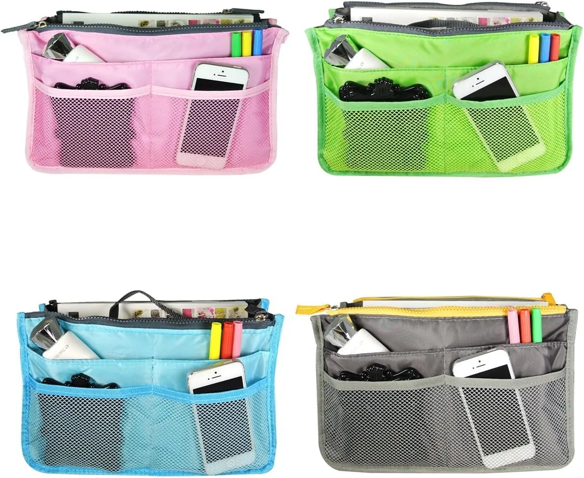 Wrapables® Unisex Bag Insert Organizer, Travel Bag Organizer - Grey