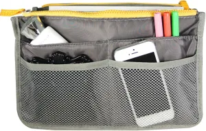 Wrapables® Unisex Bag Insert Organizer, Travel Bag Organizer - Grey
