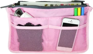 Wrapables® Unisex Bag Insert Organizer, Travel Bag Organizer (Pink)