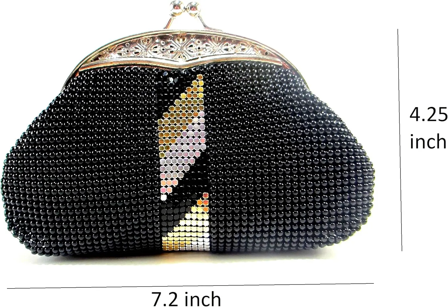 XX-Small Women clutch metal mesh purse for Cocktail Party Prom Wedding Banquet