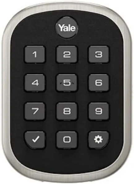 Yale YRD136-ZW2-619 PUSHBUTTON DEADBOLT W/Z-Wave Satin Nickel
