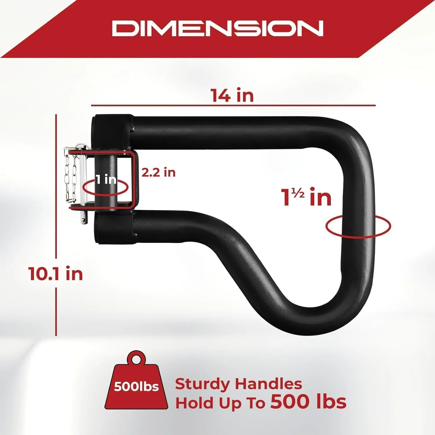 Yes4All Power Rack J-Hooks & Attachments – Heavy Duty Barbell Holders Compatible with 2x2 & 3x3 Power Racks for Home Gym