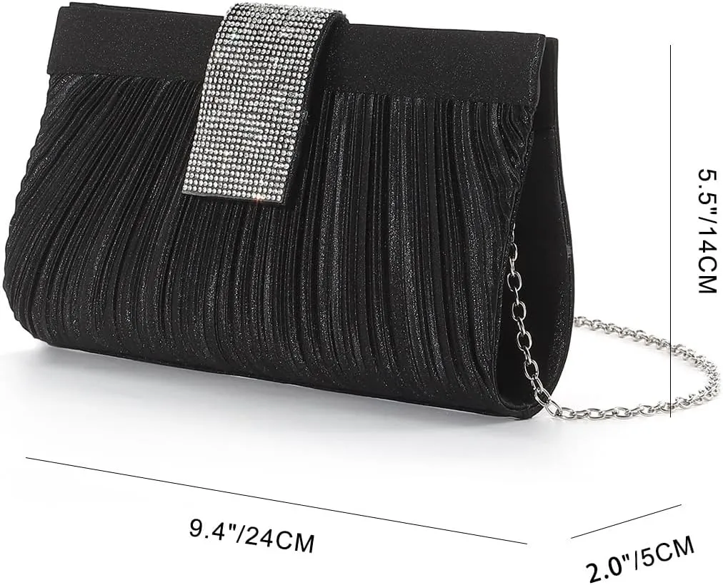 YYW Evening Bag Stain Small Rhinestone purseHandbag Clutch Purses for Women Wedding Formal Party