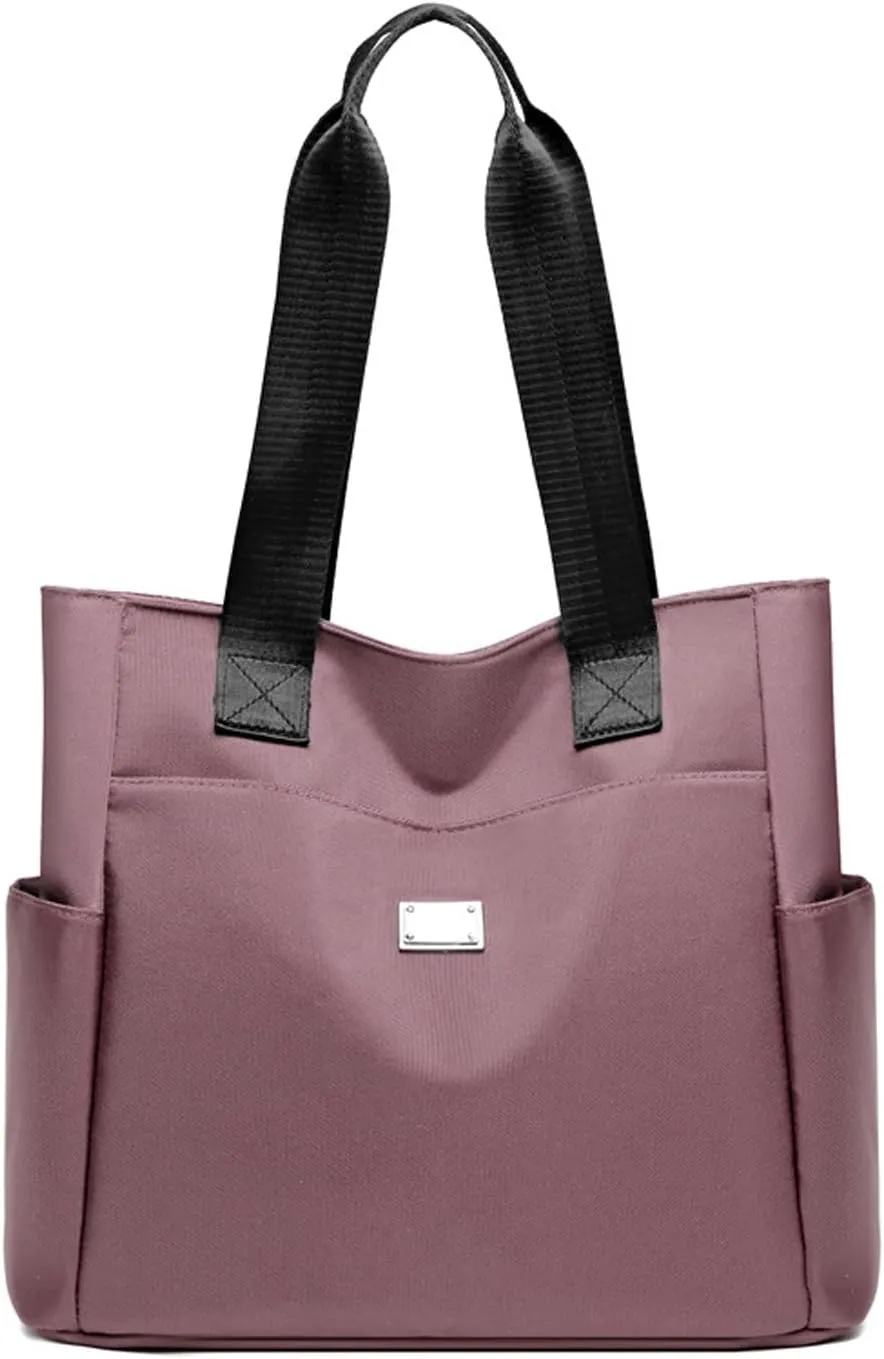 Zcjeaneviln Bag Waterproof, Large Capacity Water Repellent Multi Pocket Oxford Cloth Shoulder Bag, for Commuting, Travel