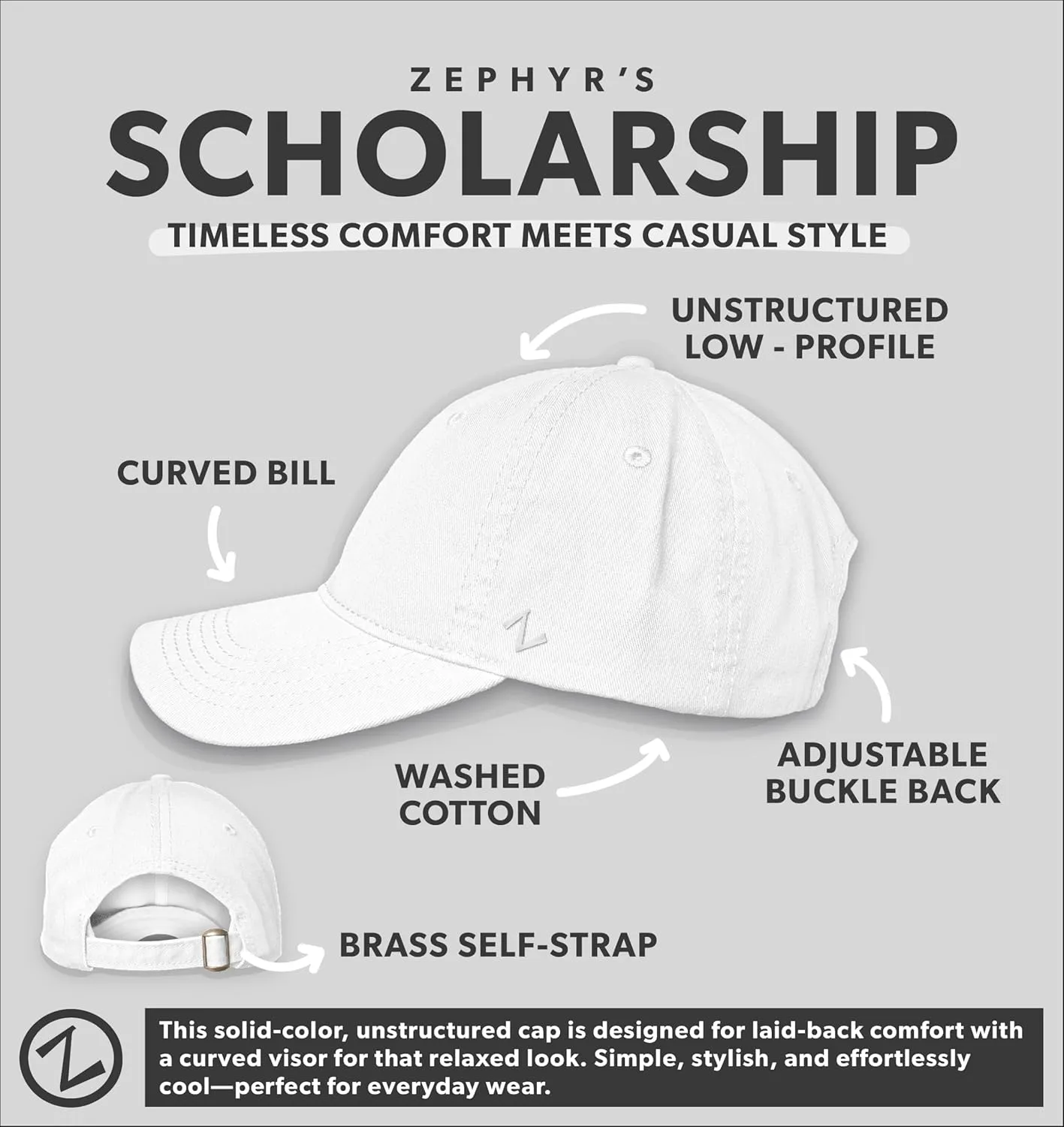 ZHATS NBA Officially Licensed Adjustable Hat Scholarship Icon Team Color
