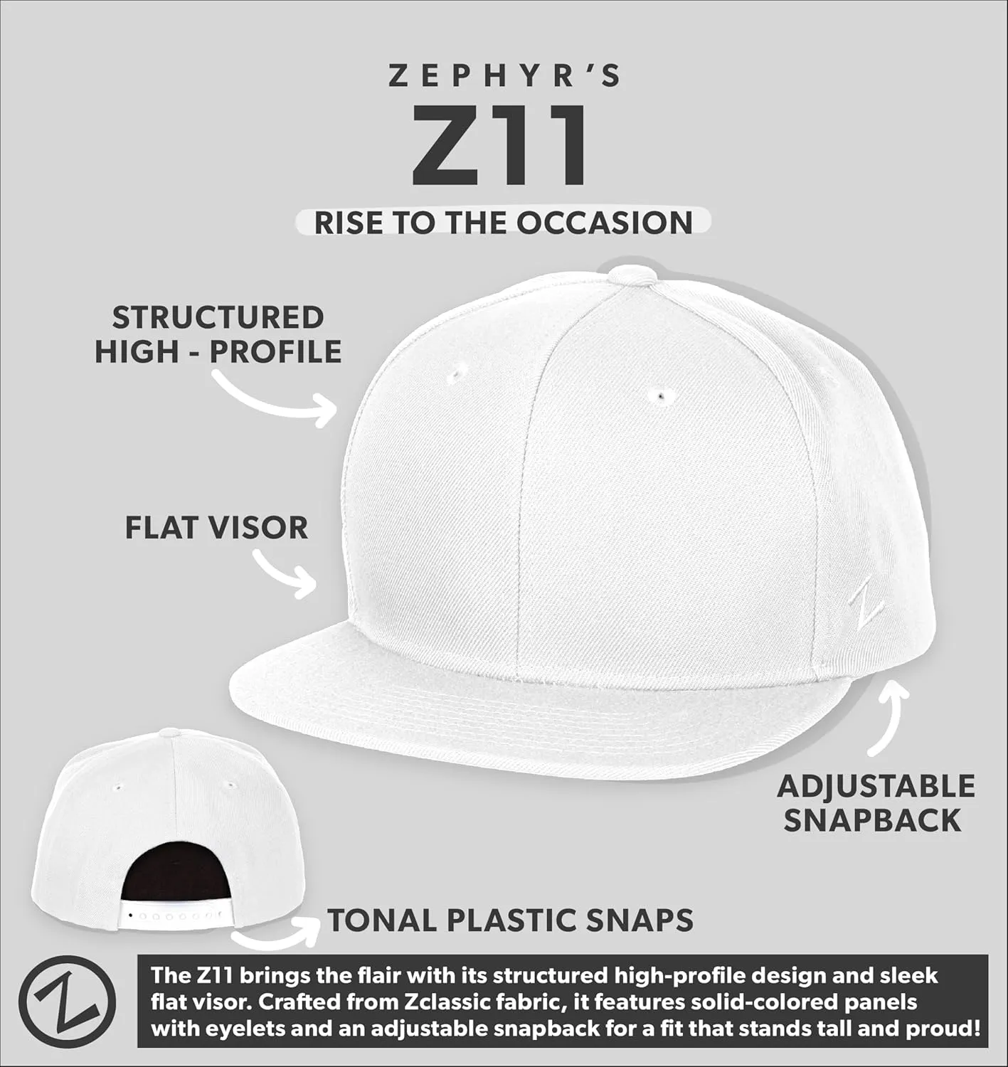 ZHATS NBA Officially Licensed Adjustable Snapback Hat Flat Bill Z11 Icon Alternate Color