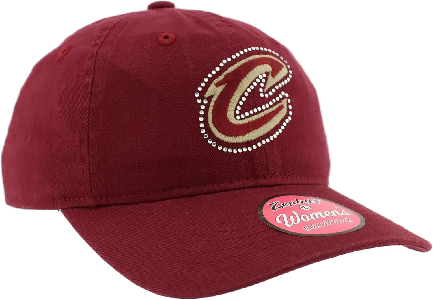 ZHATS NBA Officially Licensed Women's Adjustable Hat Girlfriend Sparkle, Team Color
