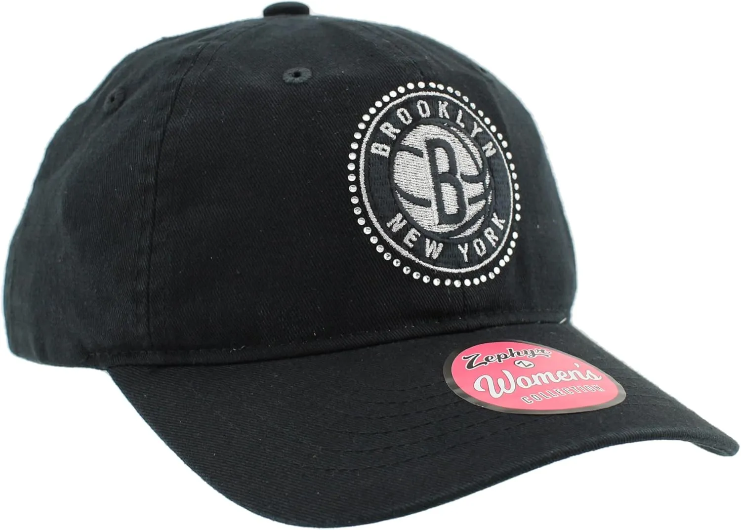 ZHATS NBA Officially Licensed Women's Adjustable Hat Girlfriend Sparkle, Team Color