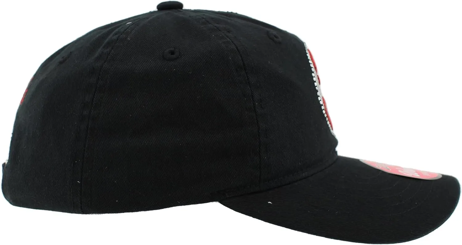 ZHATS NBA Officially Licensed Women's Adjustable Hat Girlfriend Sparkle, Team Color