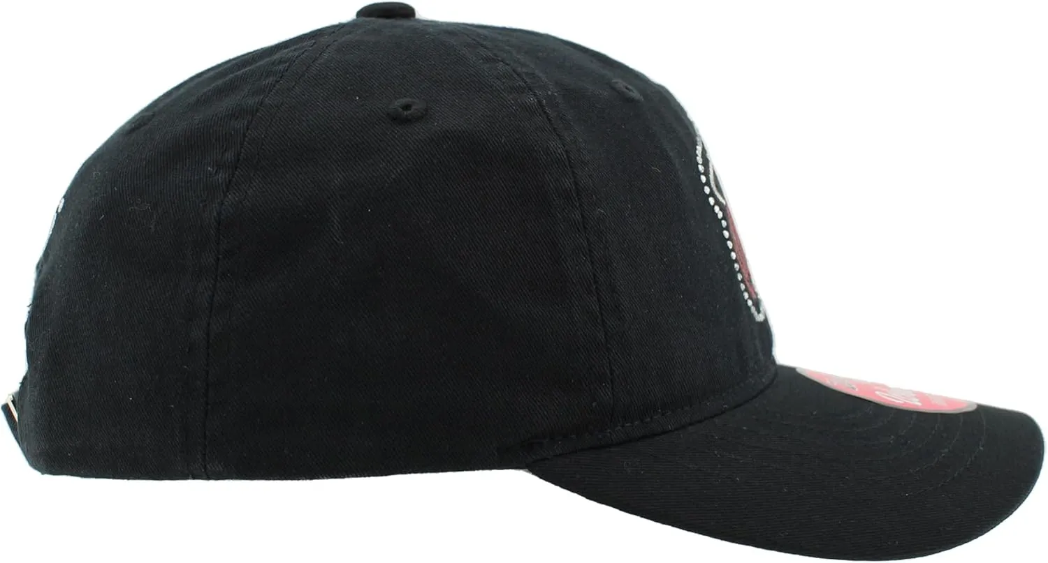 ZHATS NBA Officially Licensed Women's Adjustable Hat Girlfriend Sparkle, Team Color