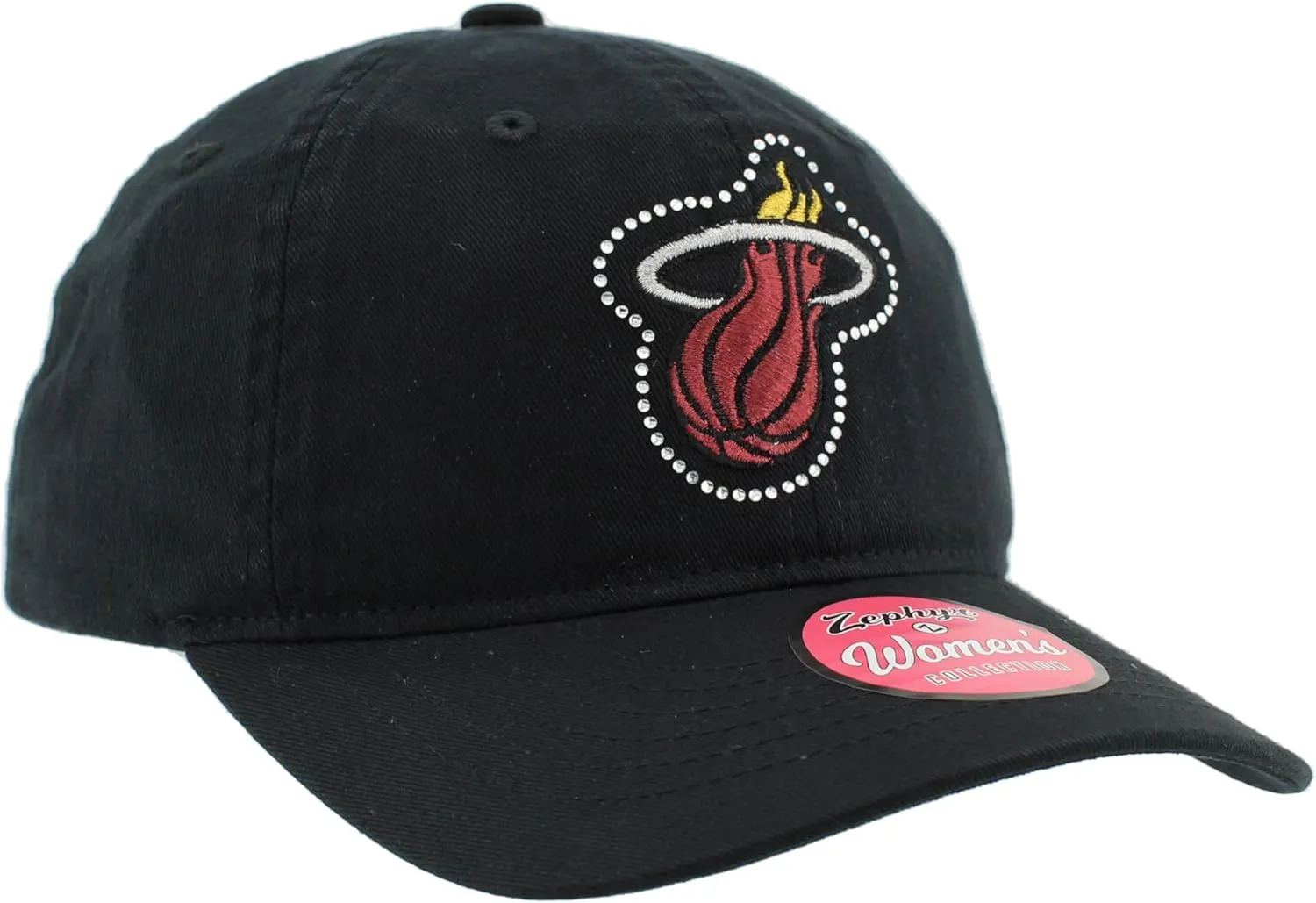 ZHATS NBA Officially Licensed Women's Adjustable Hat Girlfriend Sparkle, Team Color