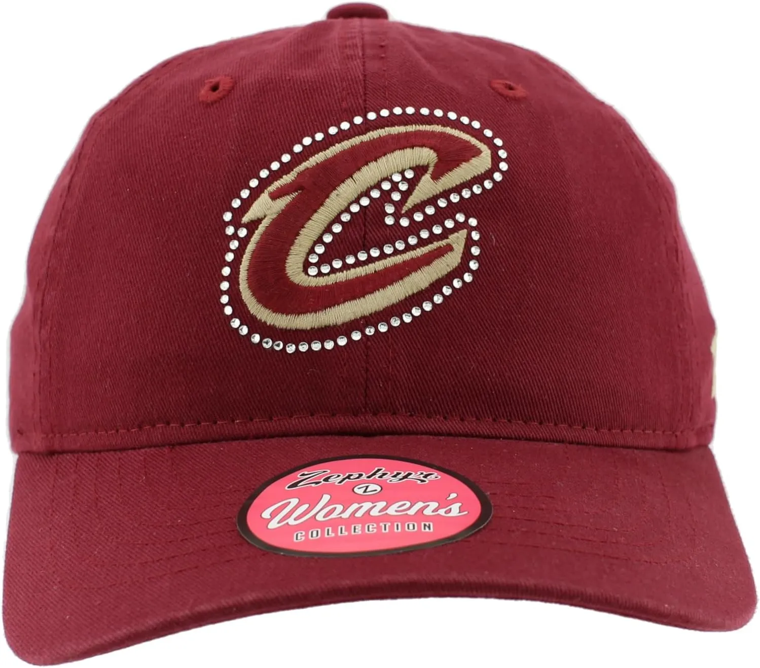ZHATS NBA Officially Licensed Women's Adjustable Hat Girlfriend Sparkle, Team Color